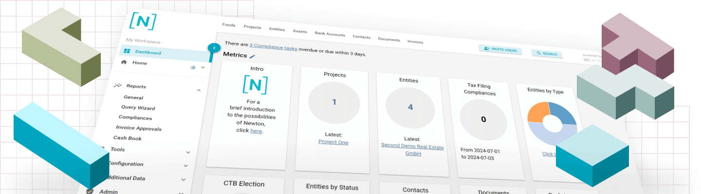 Dashboard featuring multiple graphs that illustrate providing a visual overview of metrics and tasks summaries.